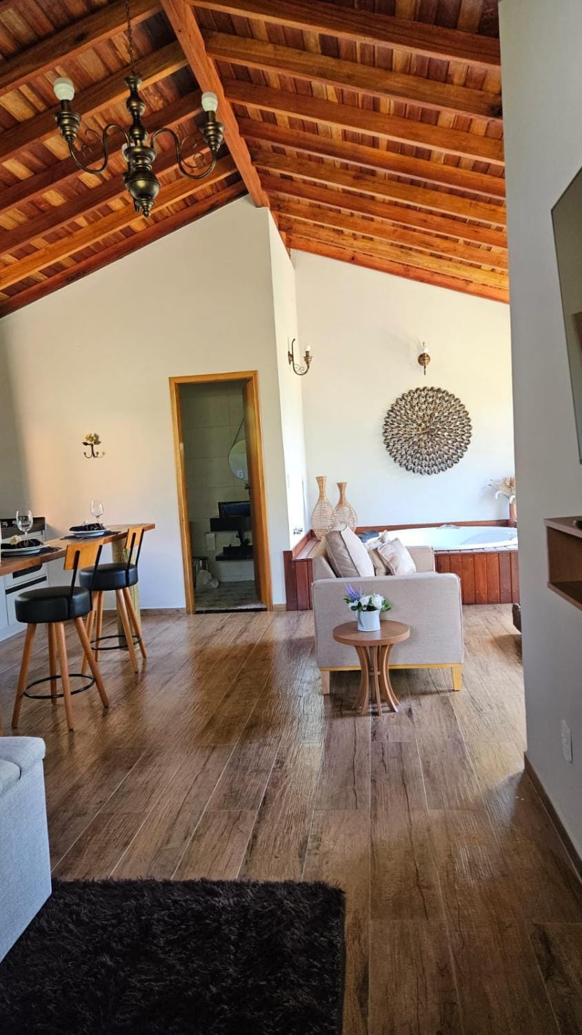 Kitchen or kitchenette, Living room, Seating area