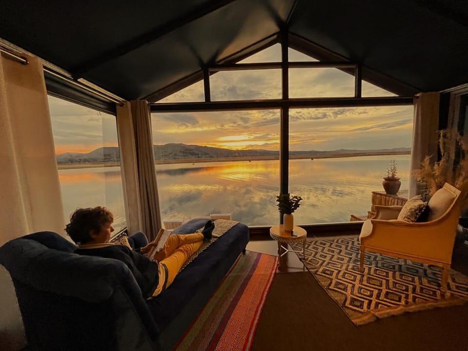 View (from property/room), Seating area, Lake view, River view, Sunrise, Sunset