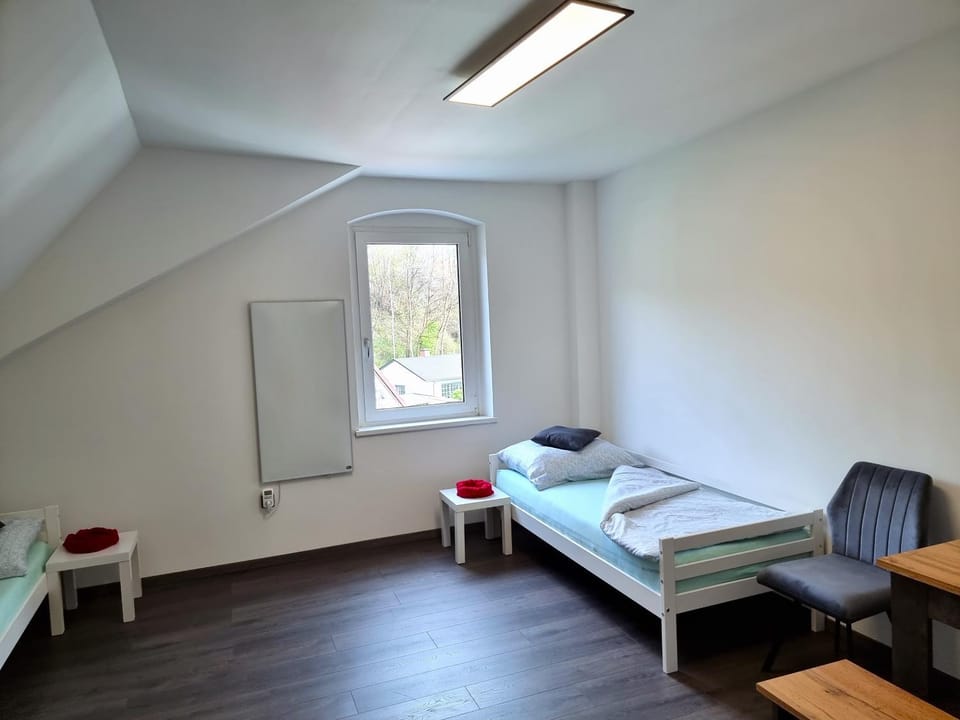 Bed, Living room, Photo of the whole room, Seating area, Bedroom