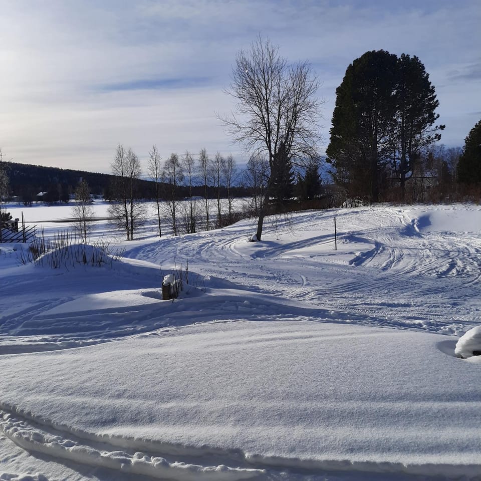 Day, Natural landscape, Winter, River view