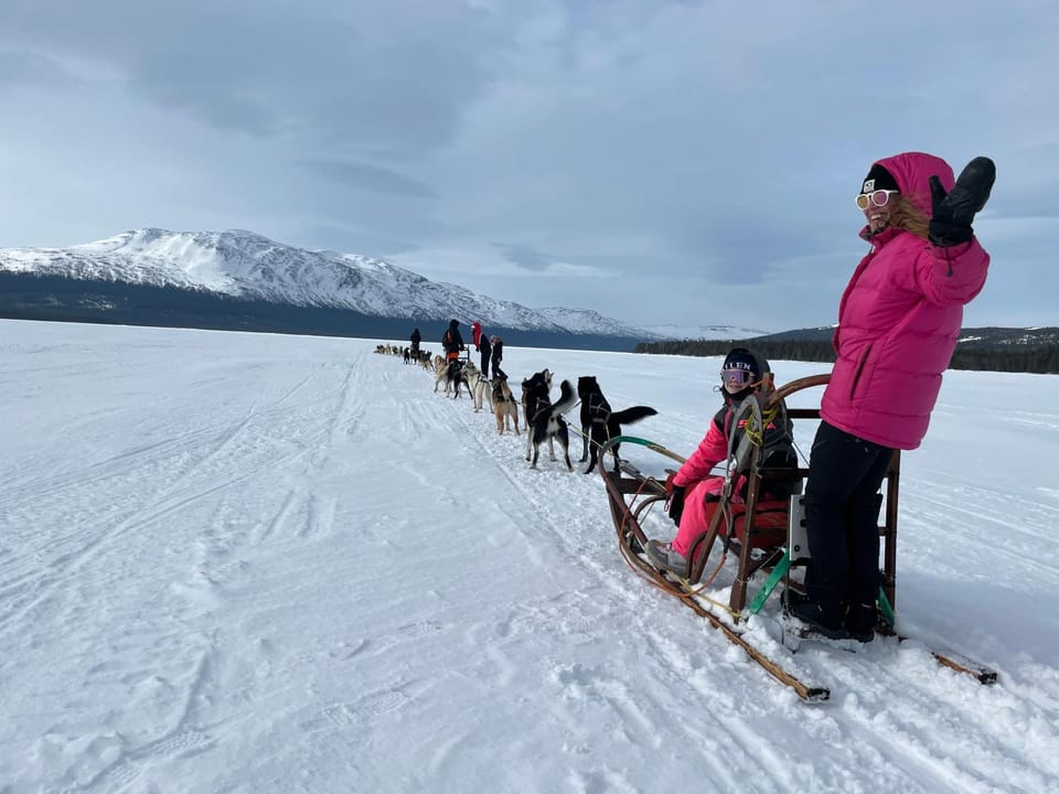 Day, People, Natural landscape, Winter, Mountain view, group of guests