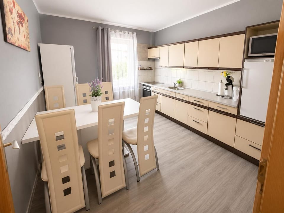 Kitchen or kitchenette, Dining area, oven, stove