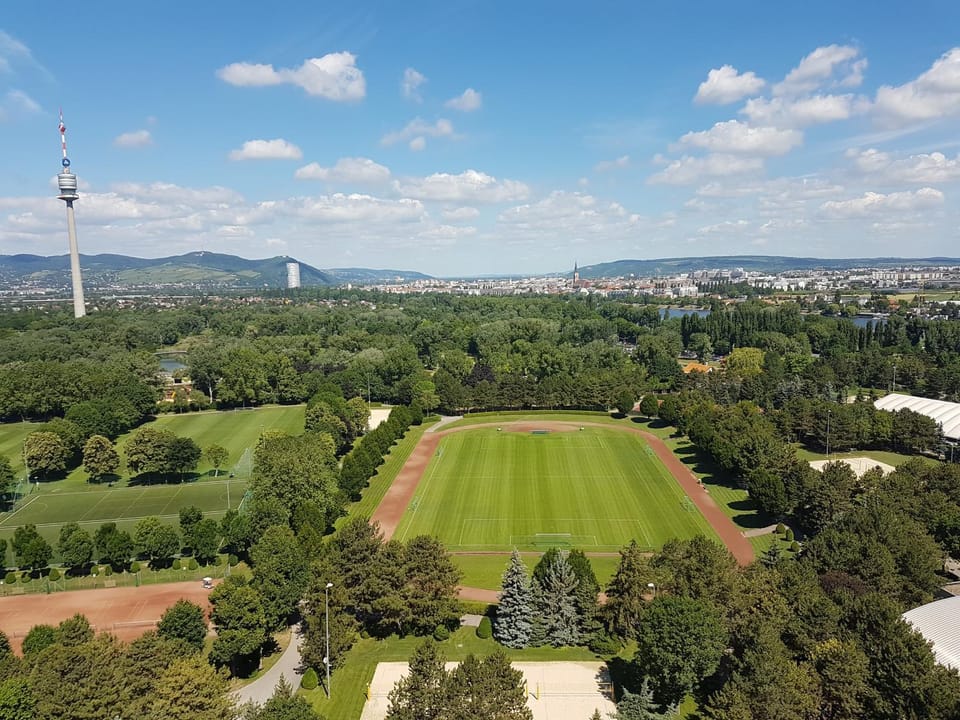 Summer, City view, Garden view