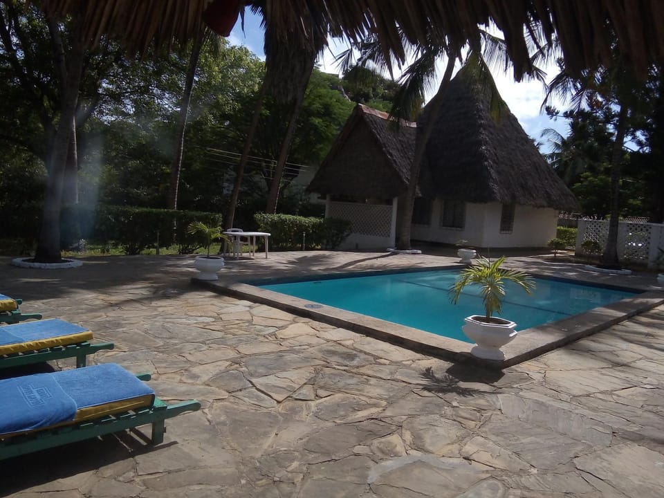 Day, Natural landscape, Garden, Garden view, Pool view, Swimming pool, sunbed