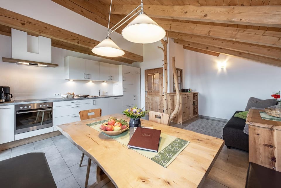 Kitchen or kitchenette, Living room, Dining area