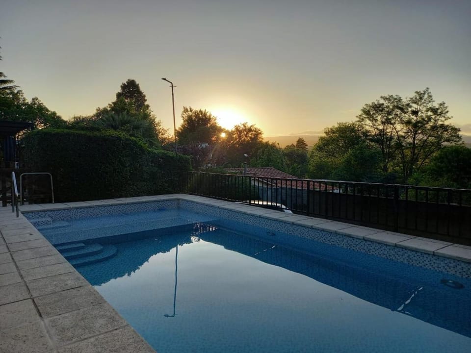 Natural landscape, Swimming pool, Sunrise