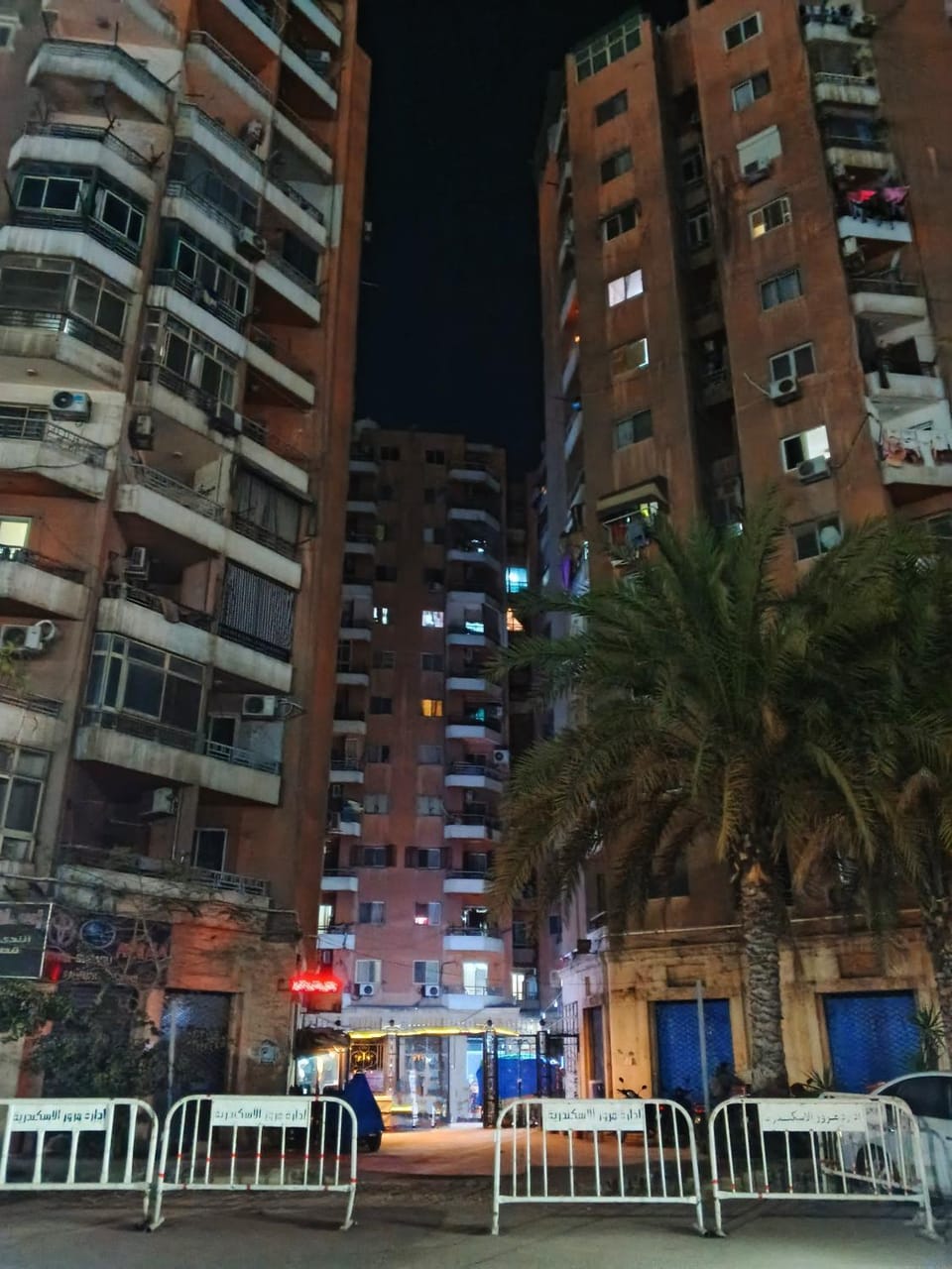 Property building, Night, City view, Location