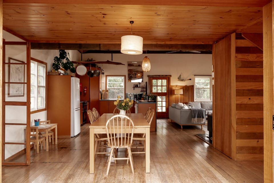 Property building, Living room, Dining area