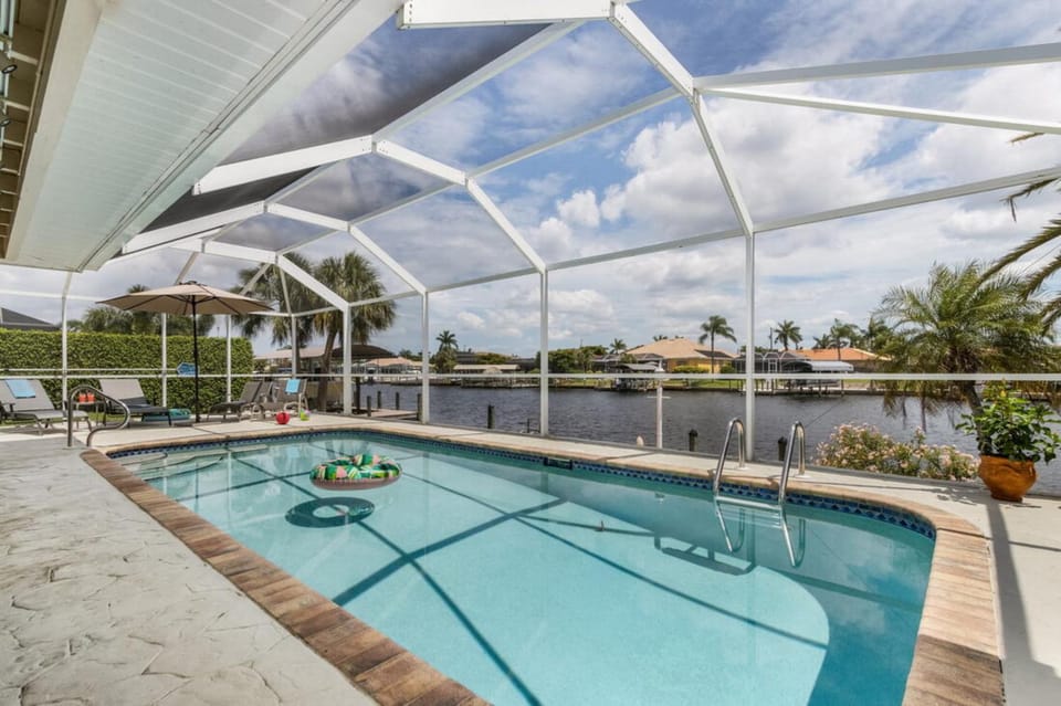Pool view, sunbed