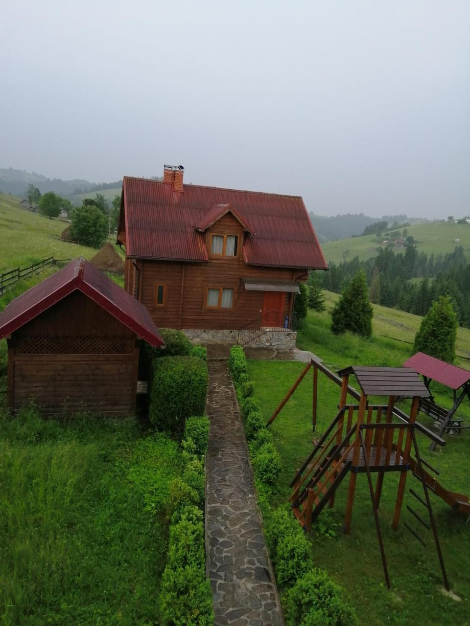 Property building, Natural landscape, Children play ground