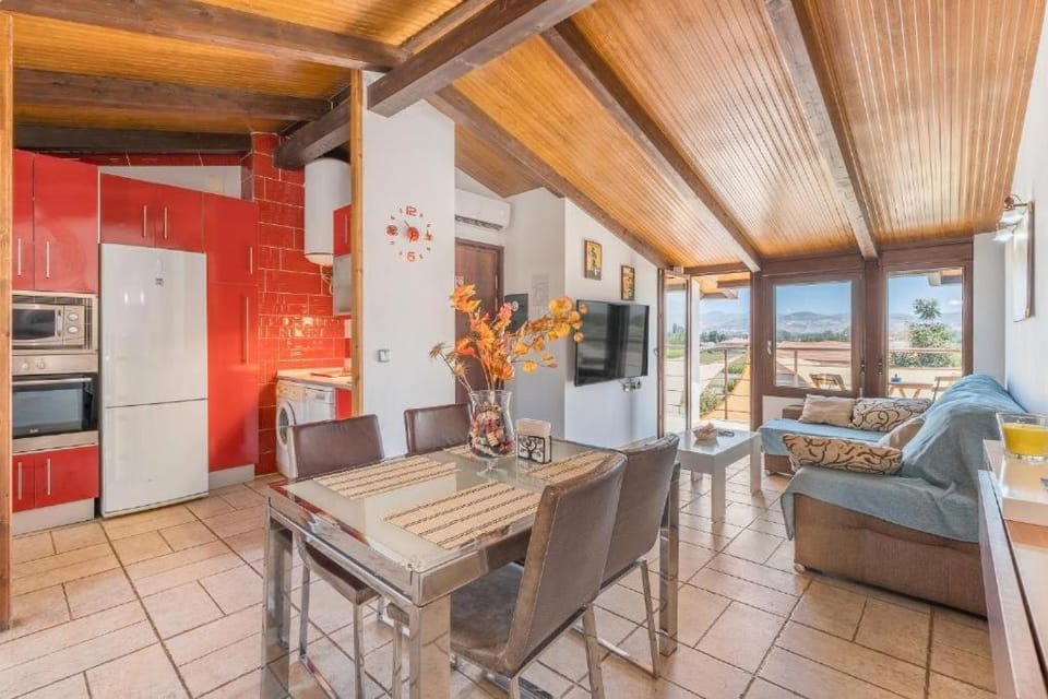 Kitchen or kitchenette, Living room, Dining area