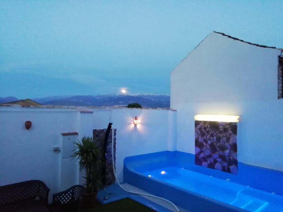 Patio, Natural landscape, Solarium, Mountain view, Pool view, Swimming pool