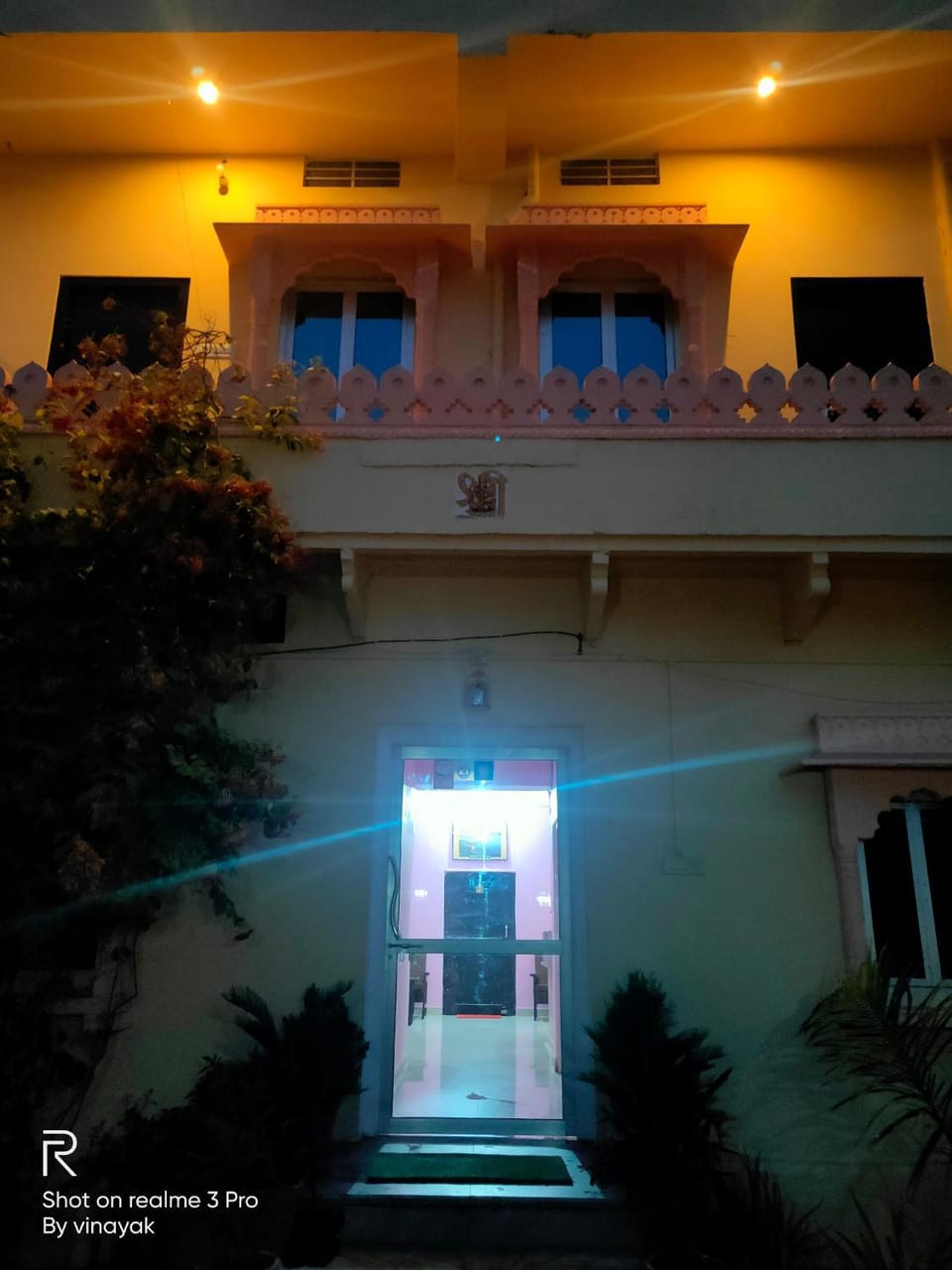 Property building, Facade/entrance, Night, Balcony/Terrace