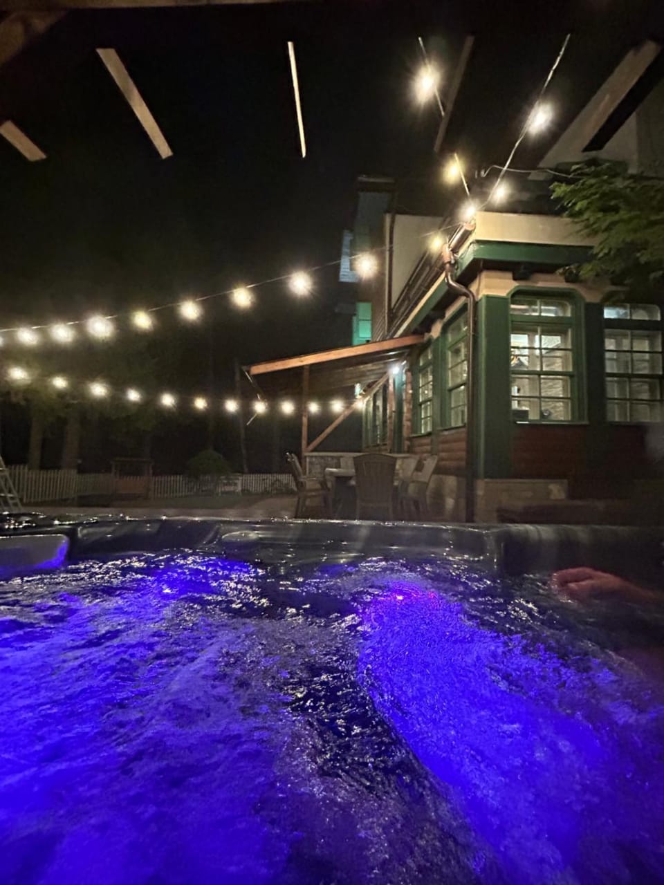Night, Natural landscape, Hot Tub, Pool view, Swimming pool