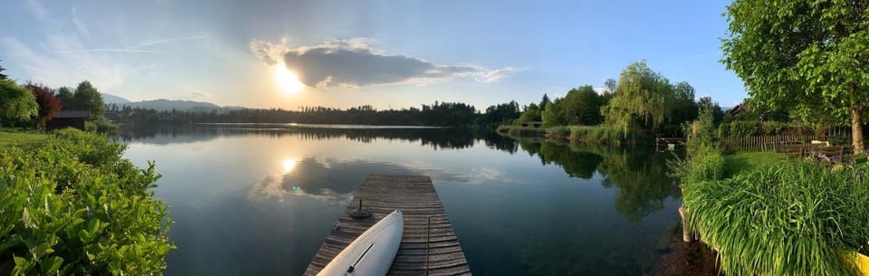 Natural landscape, Lake view, Sunrise