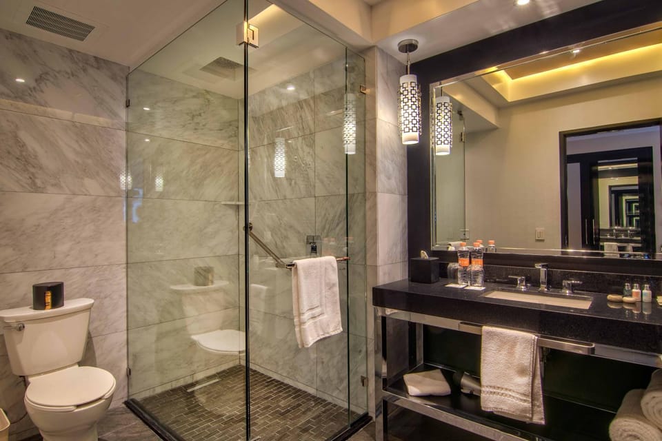 Shower, Toilet, Bathroom, towels