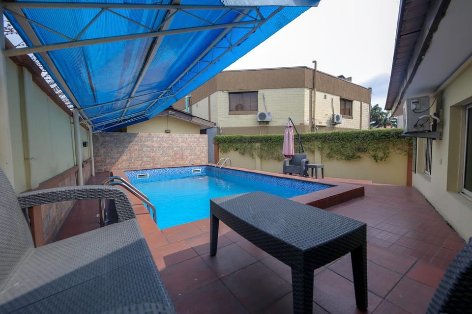 Property building, Pool view, Swimming pool