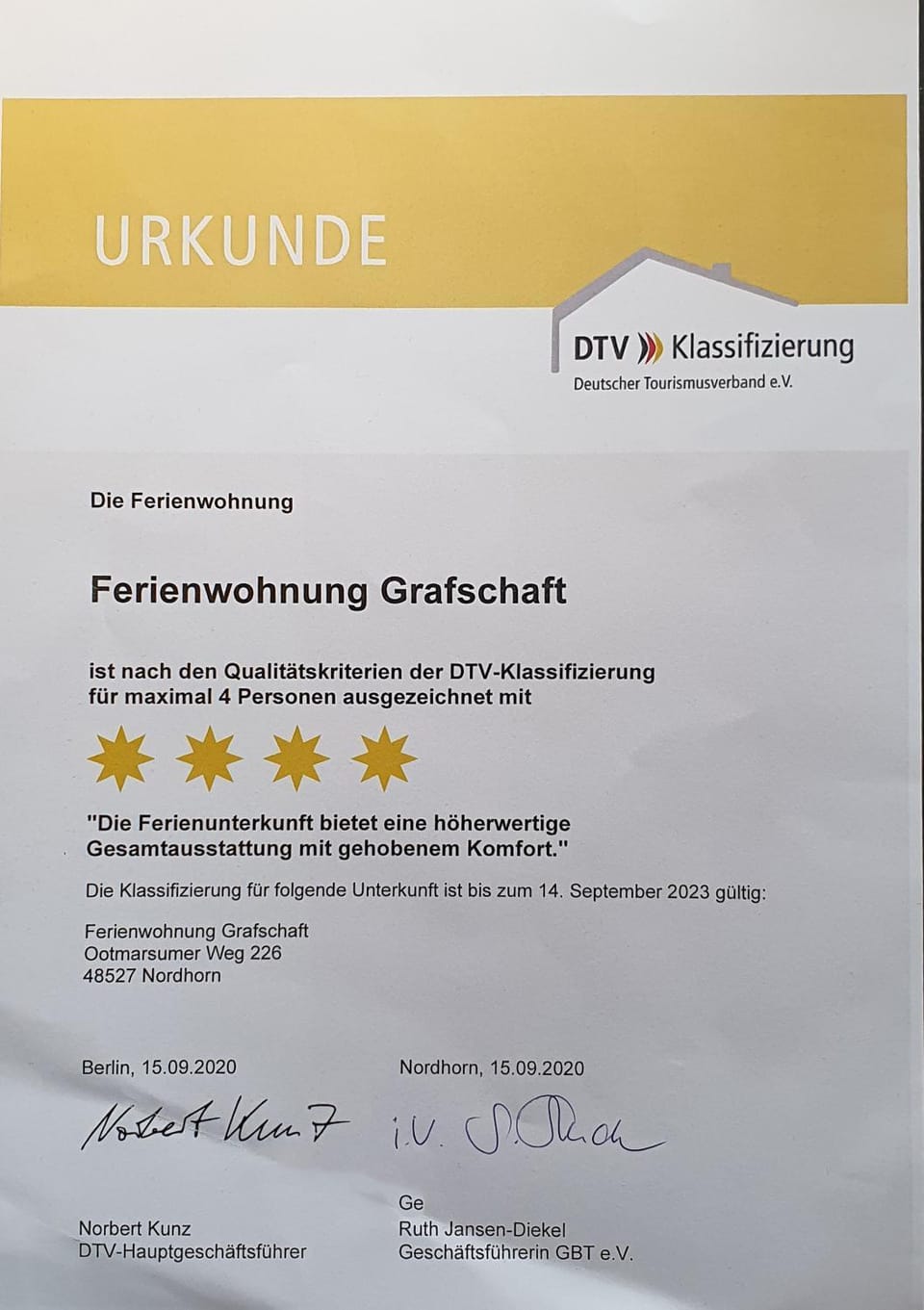 Certificate/Award