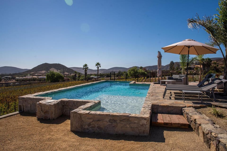 Natural landscape, Swimming pool, sunbed