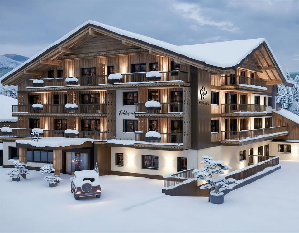 Property building, Day, Winter, Location, Parking