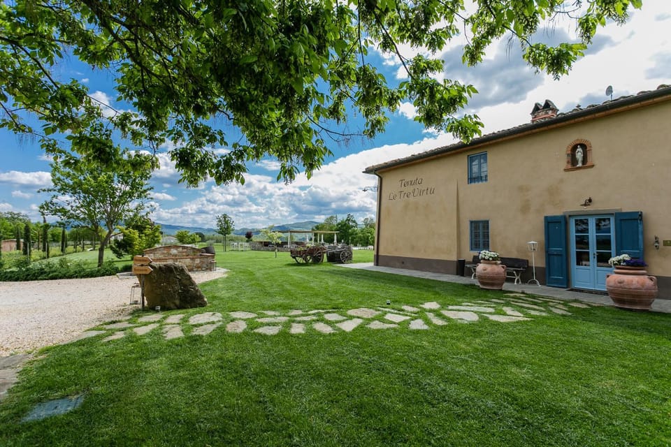 Property building, Spring, Natural landscape, Garden view