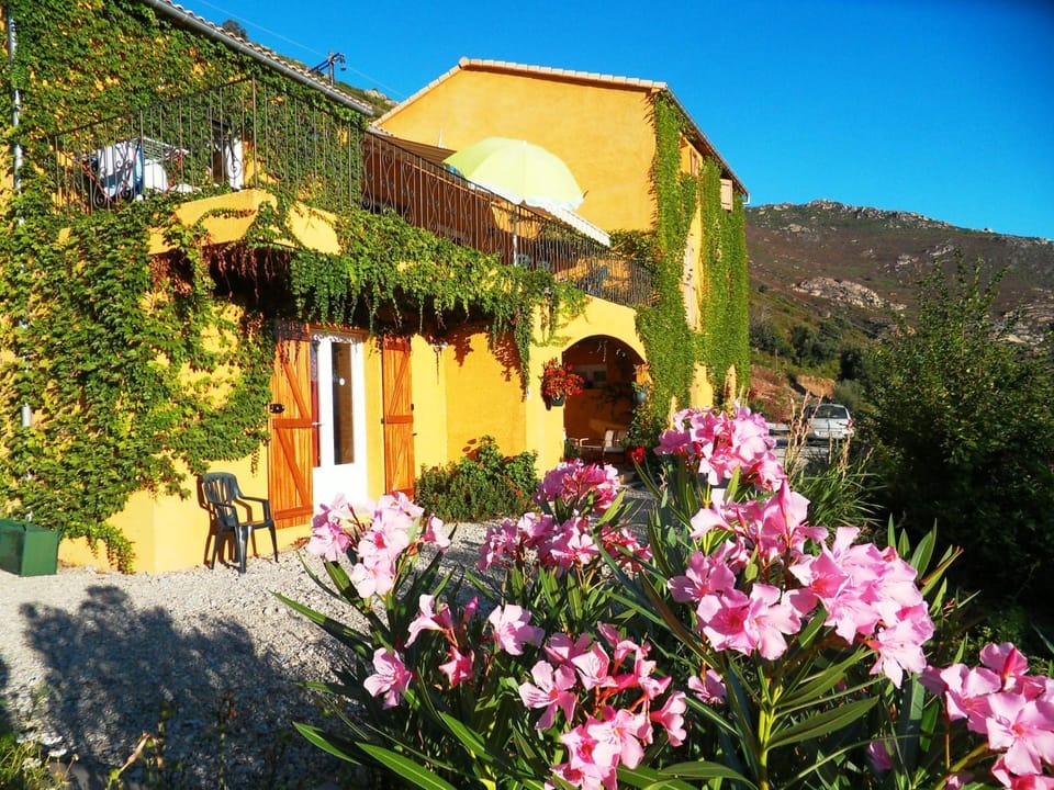 Property building, Spring, Day, Natural landscape, Mountain view