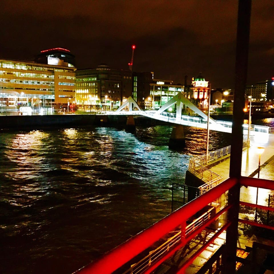 Night, Bird's eye view, Balcony/Terrace, City view, River view