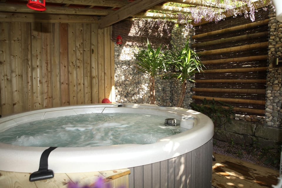 Garden, Hot Spring Bath, Hot Tub