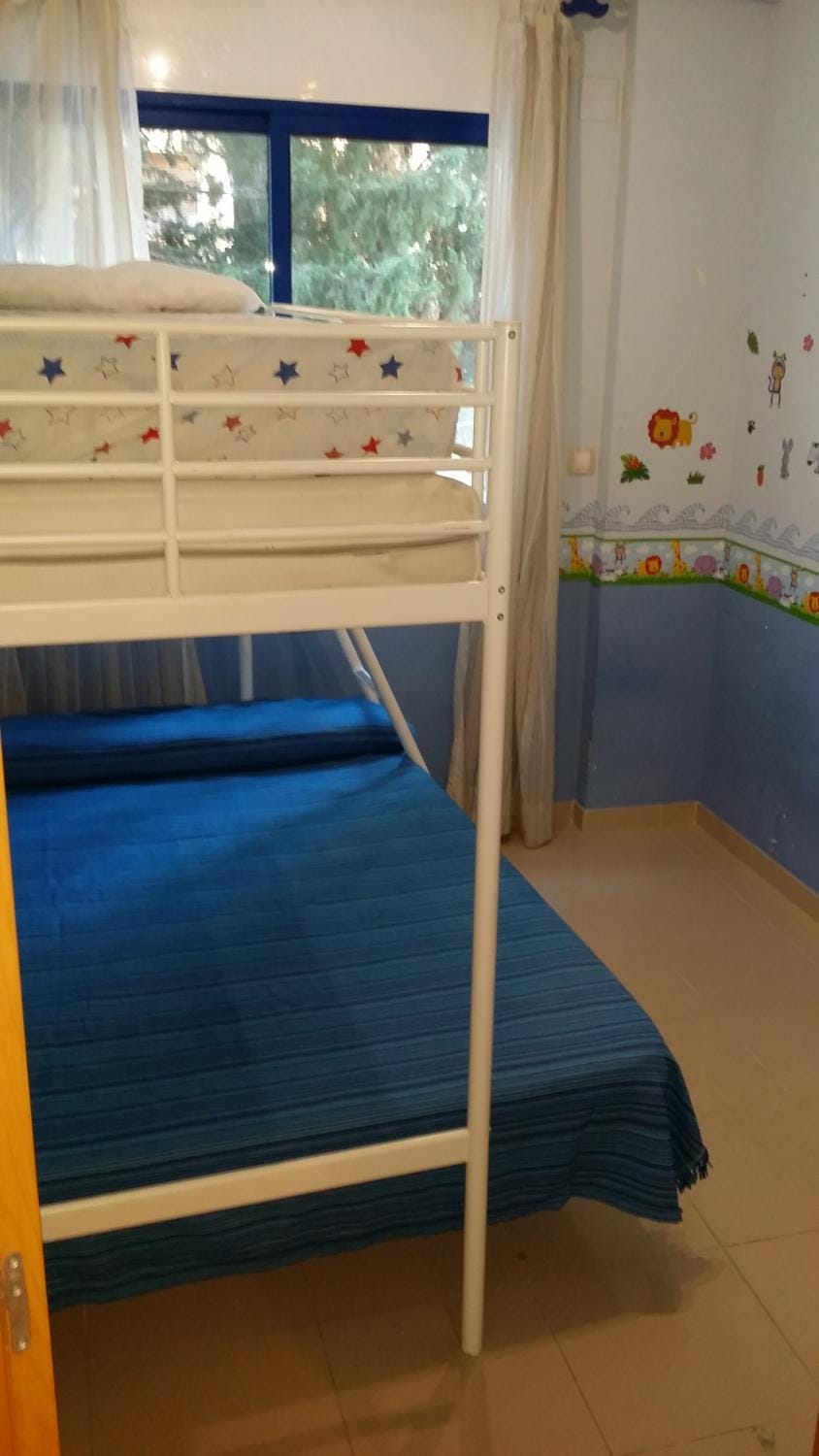 Bed, Decorative detail, bunk bed