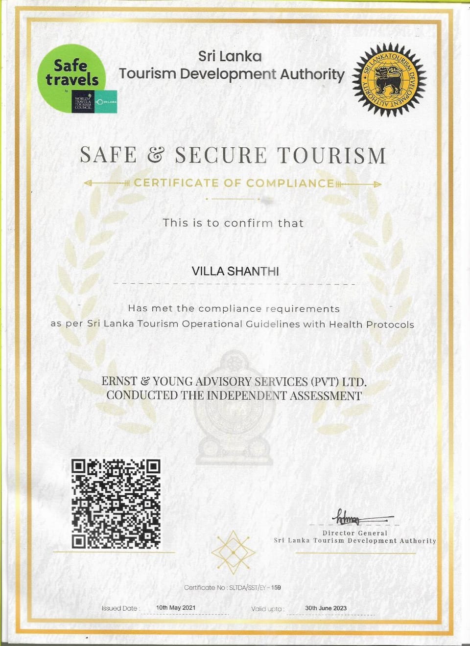 Certificate/Award