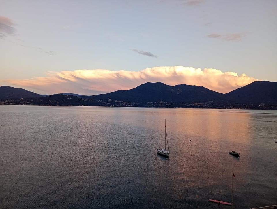 Natural landscape, Lake view, Sunset