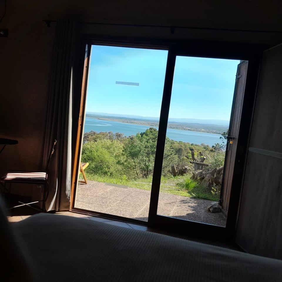 Bed, Natural landscape, Lake view, Mountain view