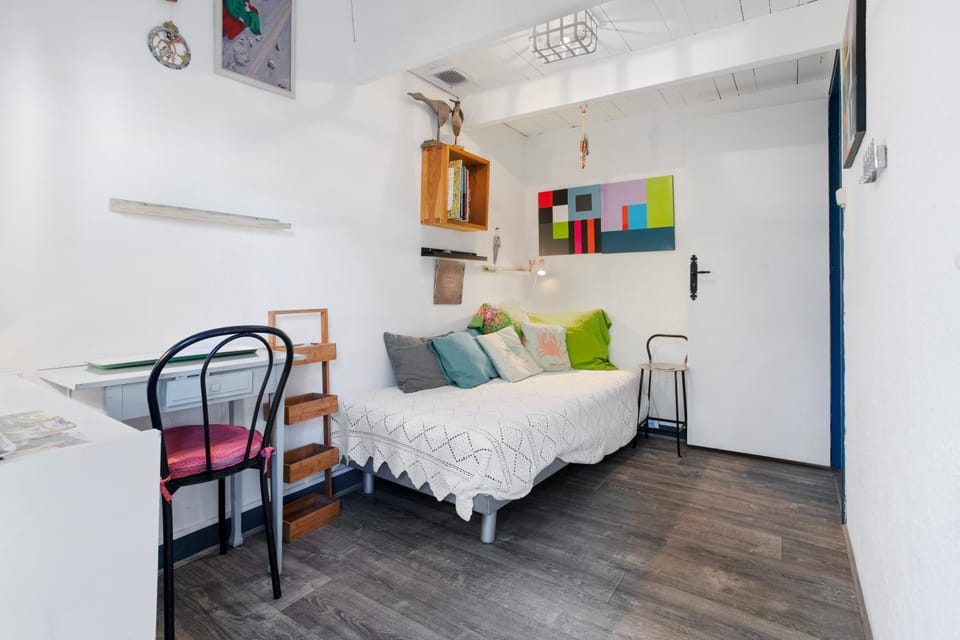Property building, Living room, Bedroom
