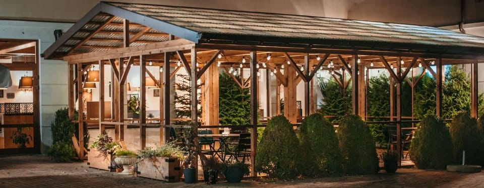 Property building, Patio, Garden, Garden view