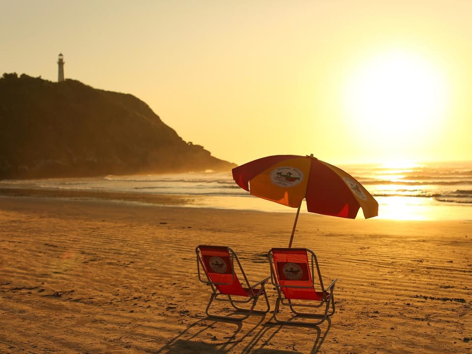 Day, Natural landscape, Beach, Sea view, Sunrise, sunbed