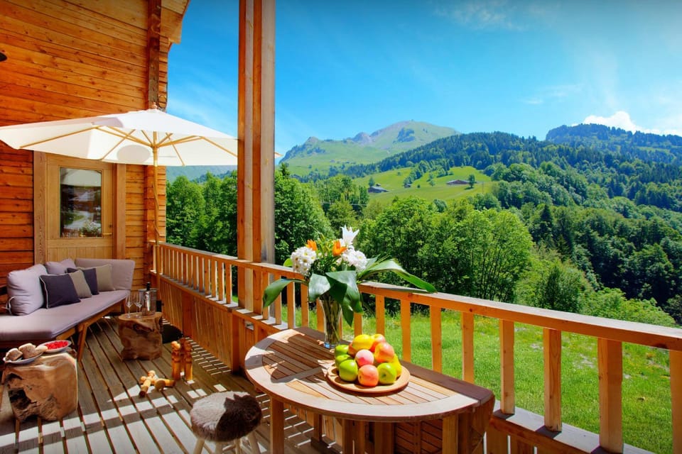 Day, Natural landscape, Summer, View (from property/room), Balcony/Terrace, Seating area, Mountain view