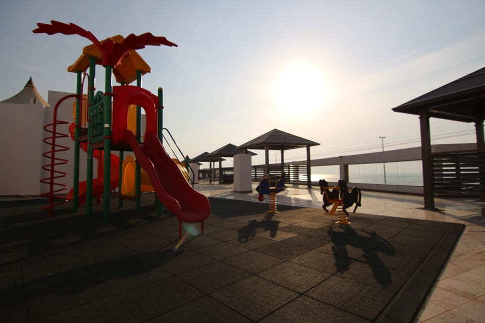Children play ground, Garden, Sea view, Family