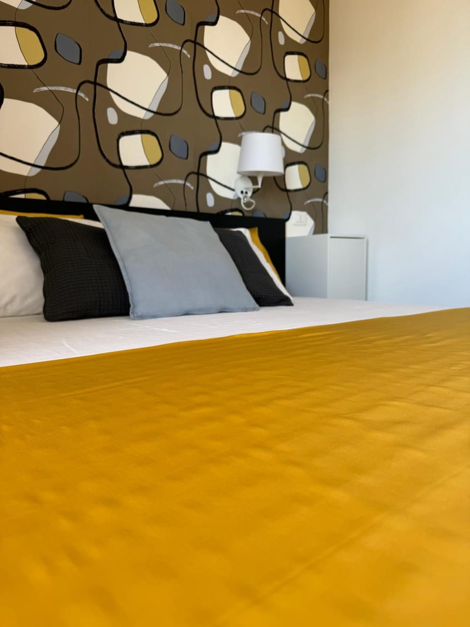 Bed, Living room, Bedroom