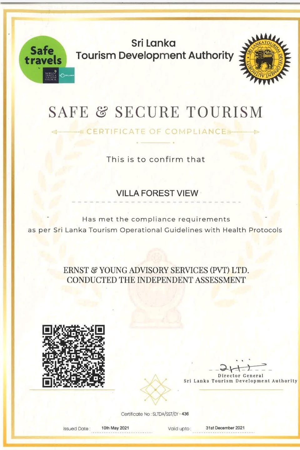 Certificate/Award
