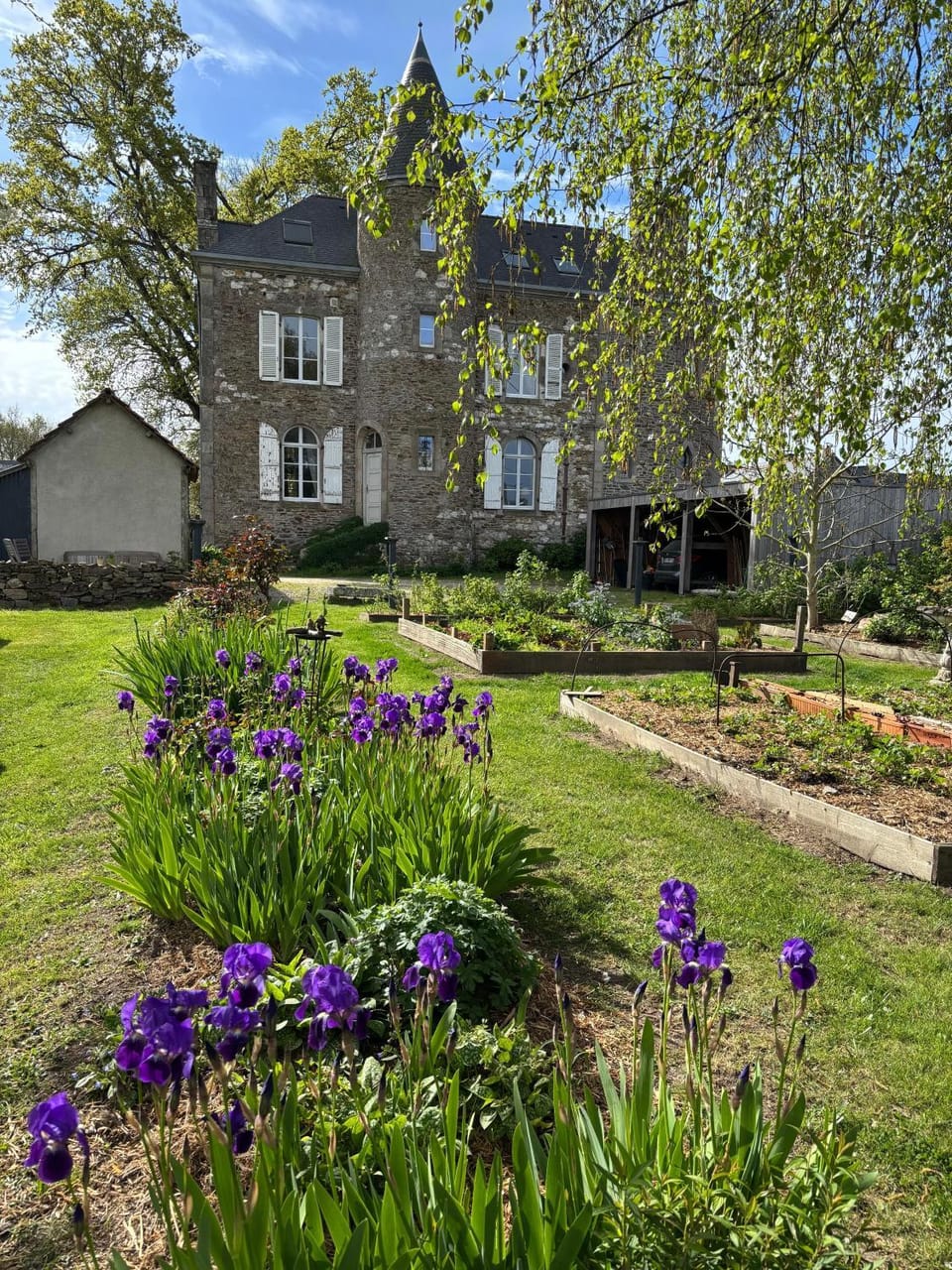 Spring, Garden, Garden view