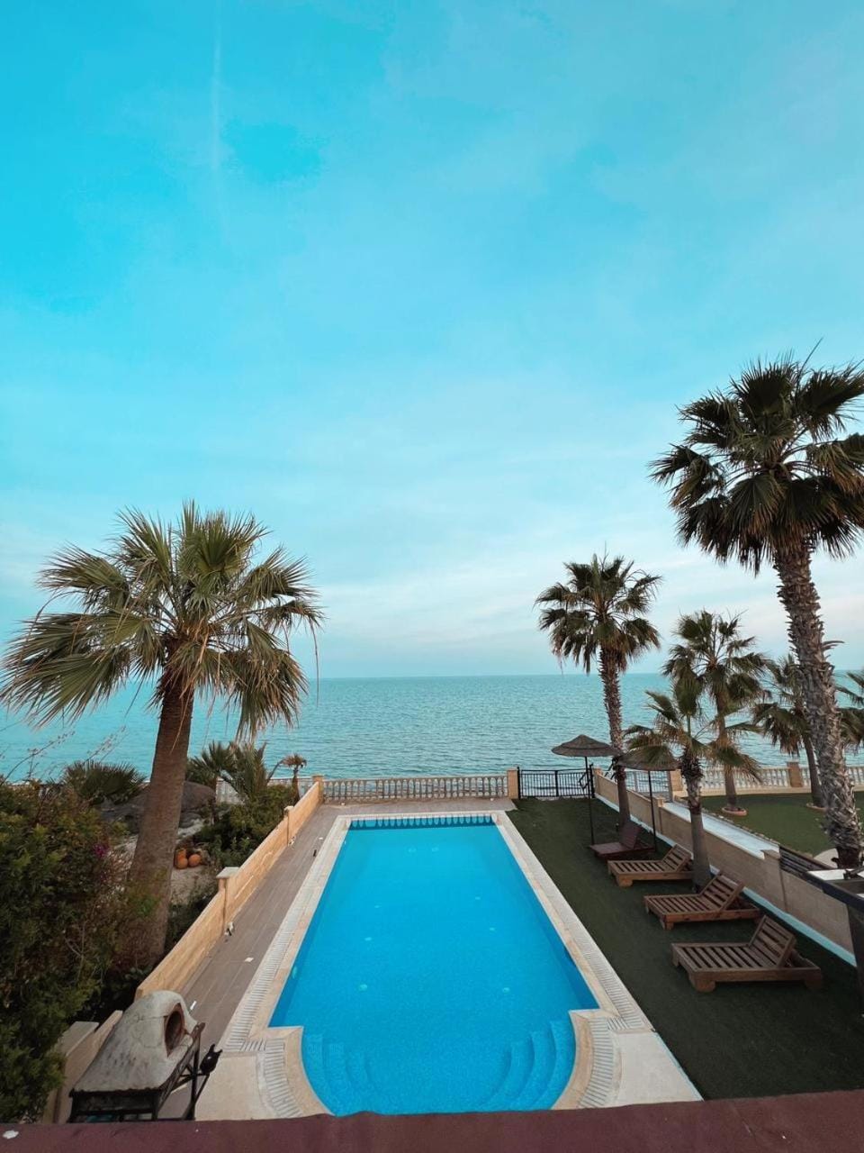 Natural landscape, Pool view, Sea view