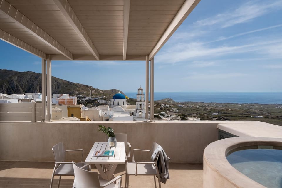 Hot Tub, View (from property/room), Balcony/Terrace, Sea view