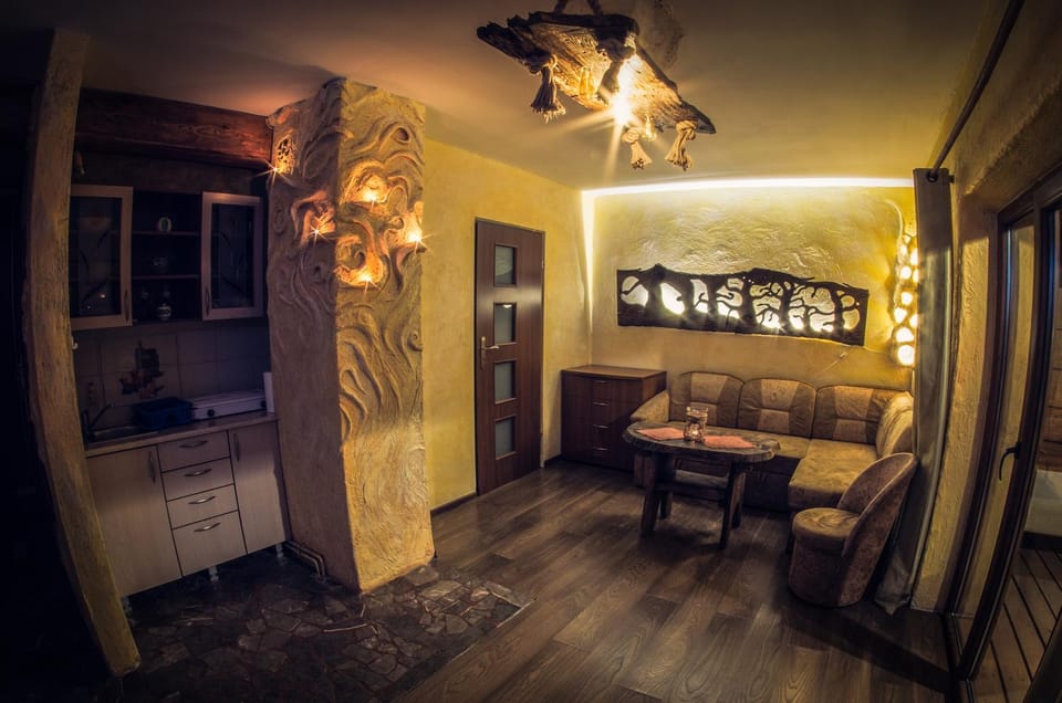Kitchen or kitchenette, Living room, Photo of the whole room, Seating area
