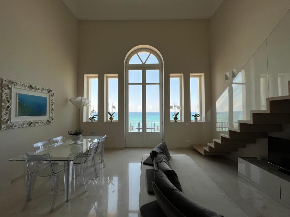 Living room, Seating area, Sea view