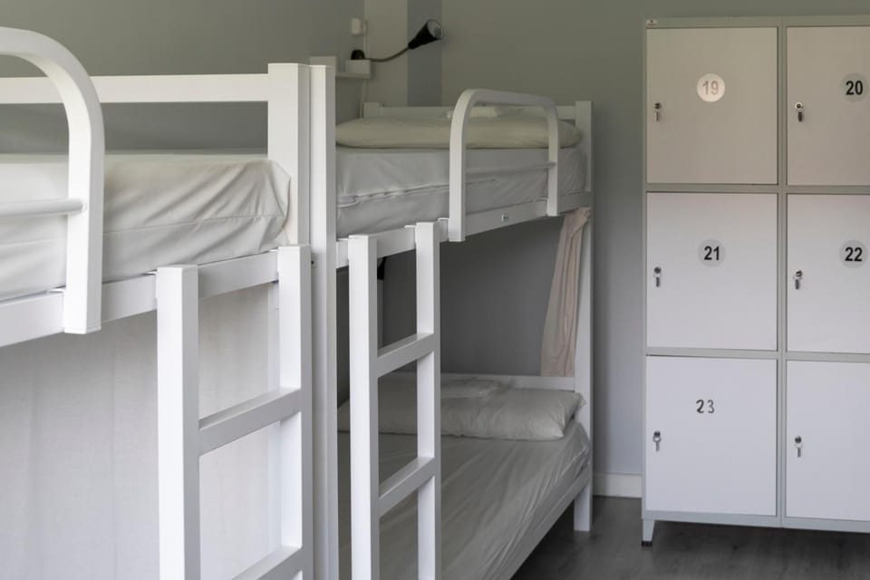 Bedroom, bunk bed, wardrobe