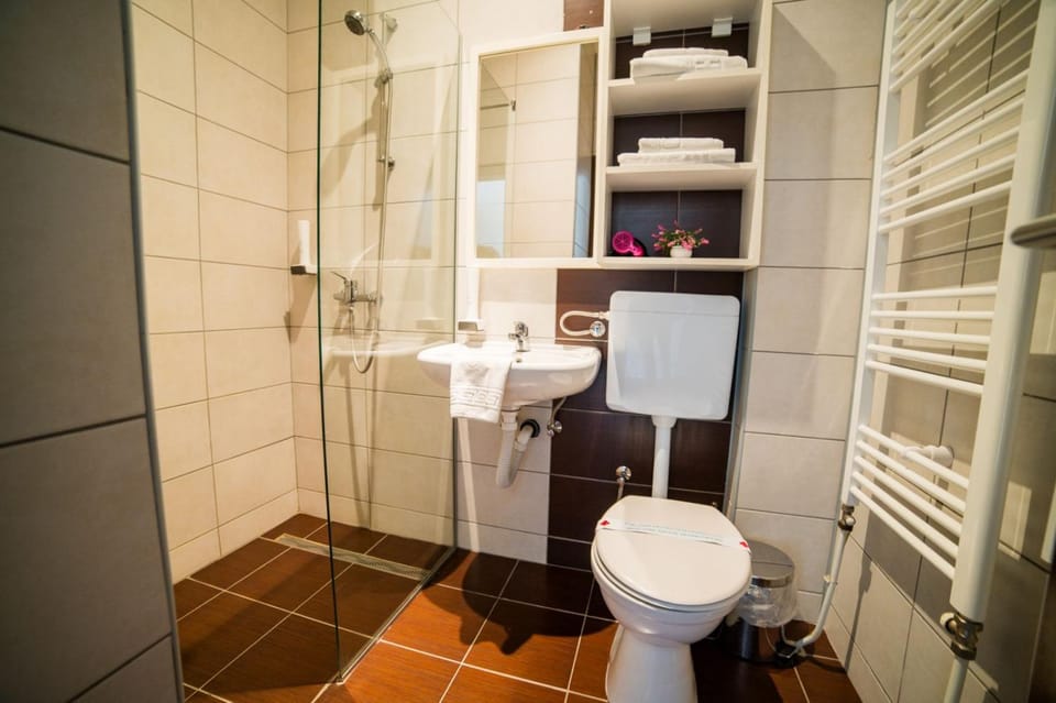 Shower, Toilet, Bathroom, towels