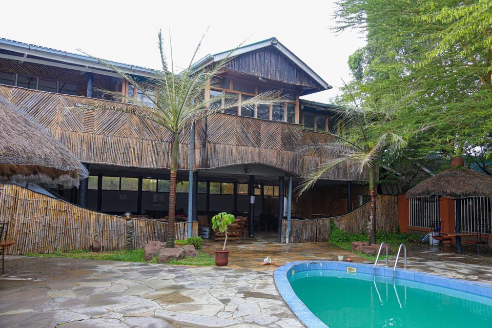 Property building, Pool view, Swimming pool