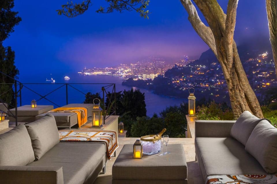 Night, Garden view, Sea view, sunbed