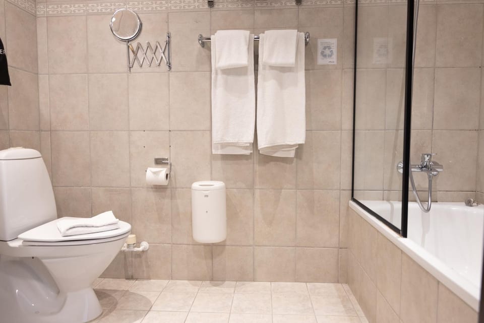 Shower, Toilet, Bathroom, towels