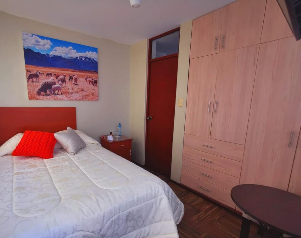 Bed, Photo of the whole room, Bedroom, wardrobe